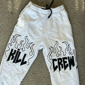 KillCrew White Sweatpants